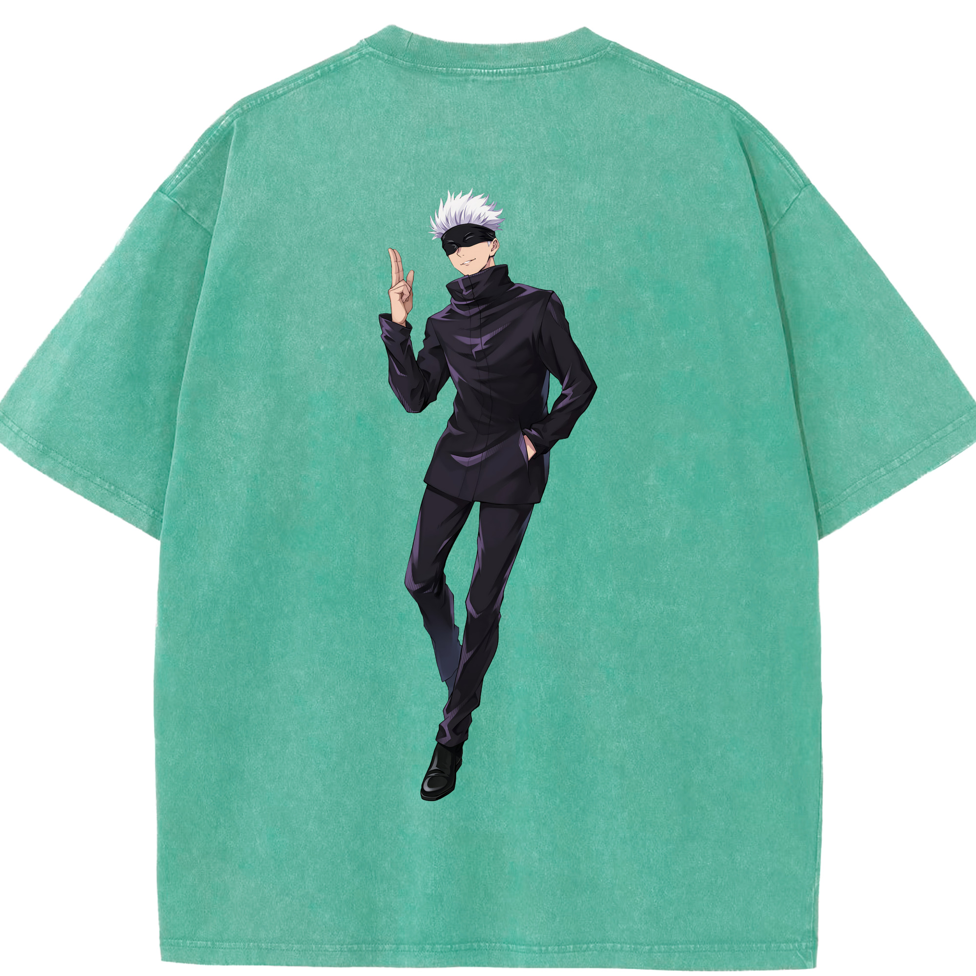（画像用） 呪術廻戦 Jujutsu Kaisen 綿100% ヴィンテージ風 半袖Tシャツ（背面プリント）
